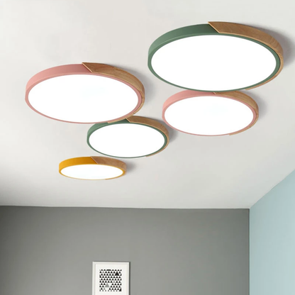 Modern LED Ceiling Light For Living Room Lighting Fixtures Bedroom Kitchen Surface Mount Ceiling Lamp White Black Gray