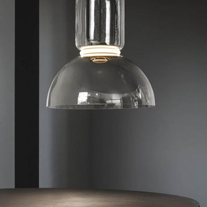 Modern Simple Glass Splicing Time Tunnel Restaurant Empty Chandelier