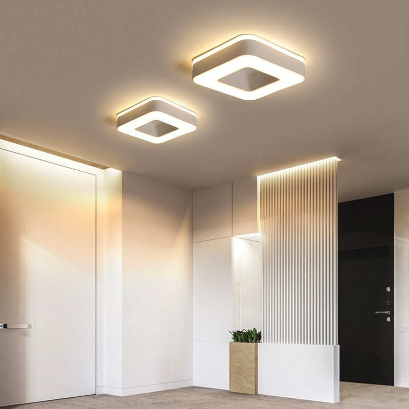 New Design LED Ceiling Light Corridor Art Gallery Decoration Front Balcony Lamp Porch White Black Lamparas De Techo Plafondlamp