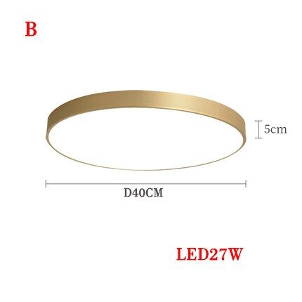 Modern atmosphere light luxury ultra thin ceiling lamp bedroom living room kitchen dining room ceiling lamp