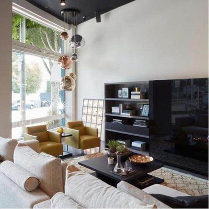 Modern Novelty Art Deco Glass Pendant Light LED E27 With 3 Colors For Living Room Bedroom Restaurant Kitchen Cafe Hotel Office