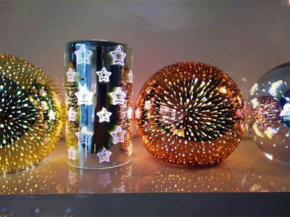 Modern 3D Colorful Nordic Starry Sky Hanging Glass Shade Pendant Lamp Lights E27 LED For Kitchen Restaurant Living Room