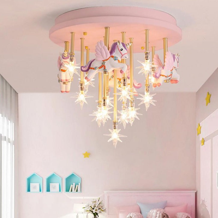 Creative Star Warm Children's Bedroom Ceiling Lamp