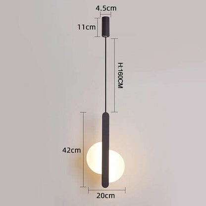 Modern Led Pendant Lights For Dinning Room Bedside Bar Home Deco Pendant Lamp Fixtures White/Black Color