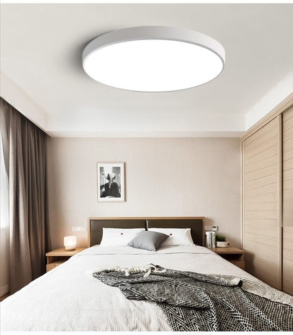 LED Ceiling Light Modern Lamp Living Room Lighting Fixture Bedroom Kitchen Surface Mount Flush Panel Remote Control
