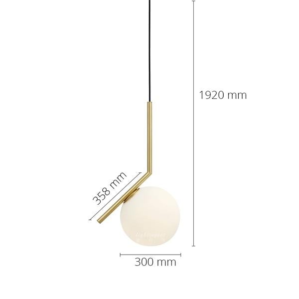 DX Modern Living room/Bedroom/Minimalist/Restaurant Pendant Light Nordic Clothing Decoration Glass Ball Pendant Lamp