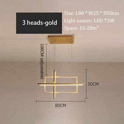 Modern Led Pendant Lights For Living Bedroom Restaurant Dining Kitchen White Black Gold Aluminum Cord Lamp Luminaire Lustre