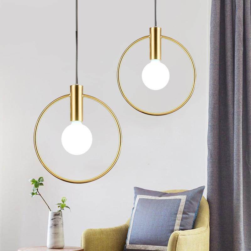 Modern LED Round Glass Ball Pendant Lights Iron E14 Pendant Lamps Hanging Light Fixture for Living Room Bedroom Dining Room