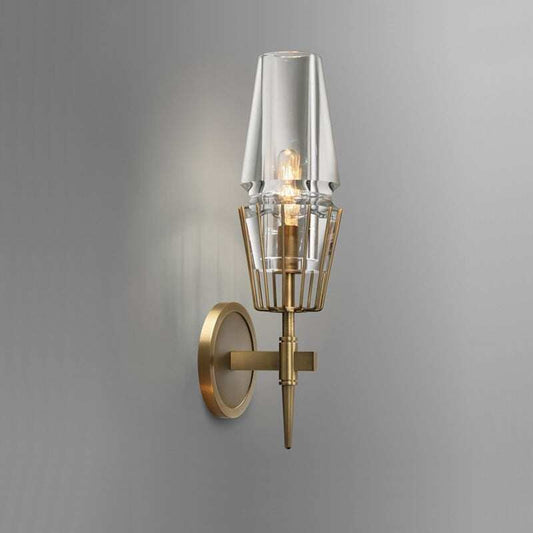 Modern Crystal Wall Lights Modern Personality Villa Hotel Copper Wall Lights