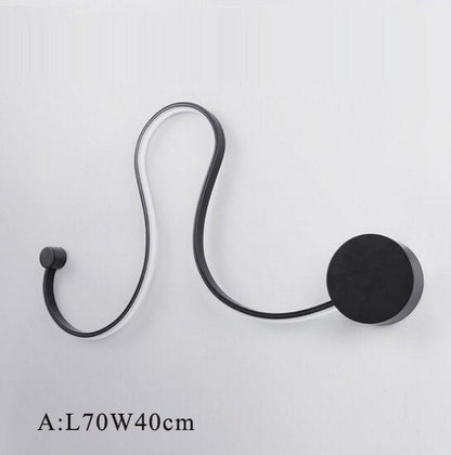 LED Postmodern Nordic Iron Aluminum Acrylic Belt LED Lamp LED Light Wall lamp Wall Light Wall Sconce For Store Bedroom Corridor
