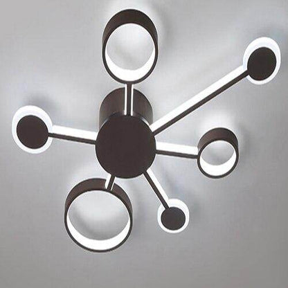 Modern Led Spaceship Chandelier Lighting Nordic Creative  Pendent Lamp For Living/Dining Room Bedroom Kitchen  Home