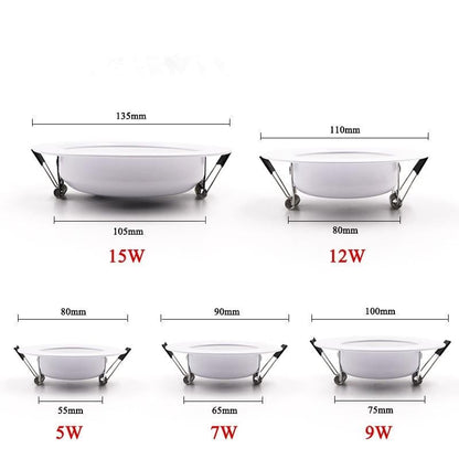 LED Downlight  Spot LED downlight Dimmable 5W 7W 9W 12W 15W Recessed in LED Ceiling Downlight Light Cold Warm white  Lamp