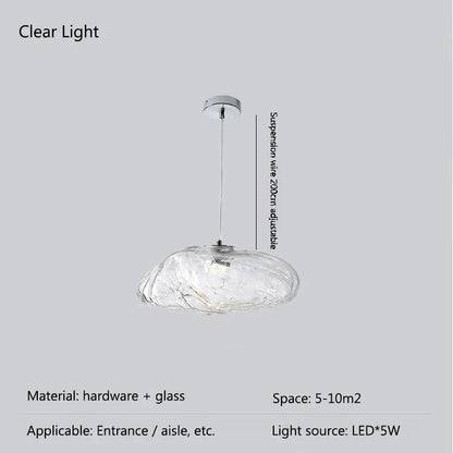 Creative Design Led Chandelier  Pebble Glass Nordic Luxury Pendant LampLighing Living Dining Room Furniture