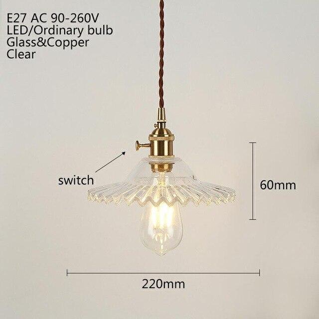Europe Retro Novelty Glass&iron Pendant Light LED E27 With 5 Colors For Bedroom/Living Room/Bathroom/Dining Room/Restaurant