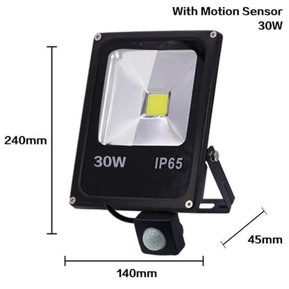 Motion Sensor LED FloodLight 50W 30W 10W Outdoor Lighting Waterproof IP65 Reflector Led Flood Light Spotlight Exterieur