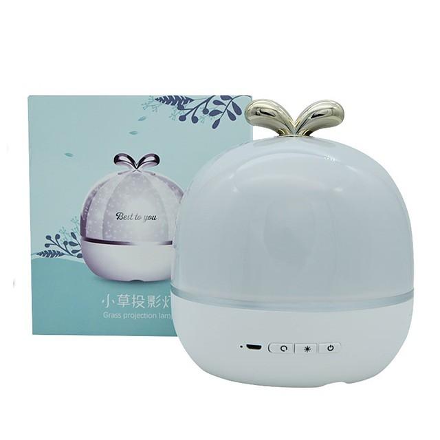 Music Projector Night Light With  Speaker Chargeable Universe Starry Sky Rotate LED Lamp Colorful Flashing Star Kids Baby Gift