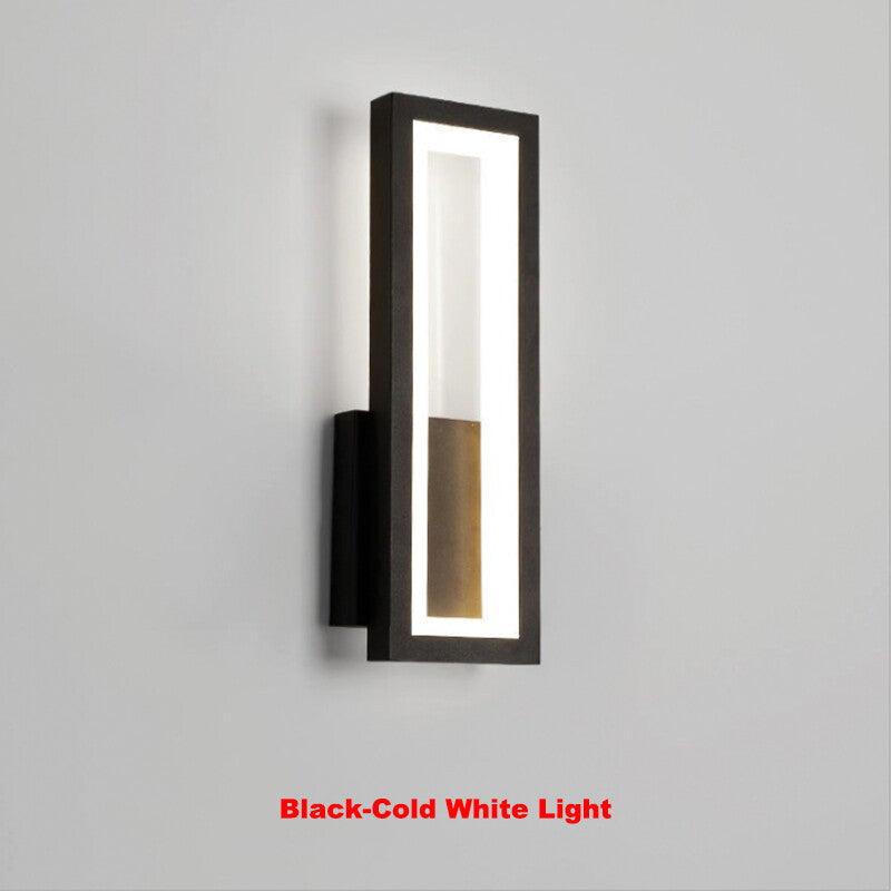 Modern Minimalist Wall Lamps Home Decor Living Room Bedroom Bedside 17w Ac96v-260v Led Sconce Black White Light Aisle Decoration