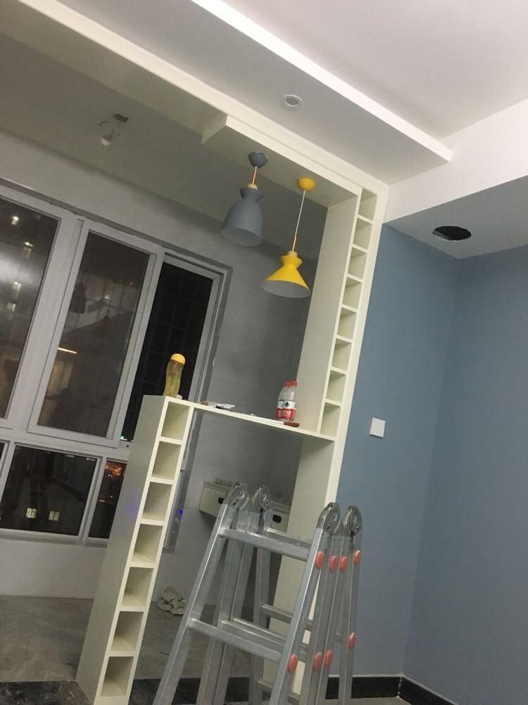 Fashion Indoor lighting pendant lights Wood and aluminum lamp restaurant bar coffee dining room LED hanging light fixture