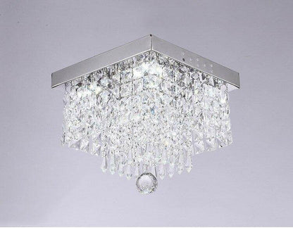 Square simple aisle living room LED ceiling crystal lamp balcony entrance corridor corridor aisle lamp creative ceiling lamp