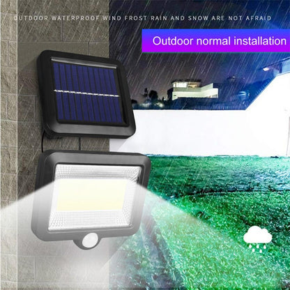 120 COB LED Solar Light Solar Lamp with Motion Sensor Outdoor Garden Spotlight Solar Powered Wall Lamp for Street Path Courtyard