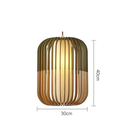 Simple Solid Wood Nordic Pendant