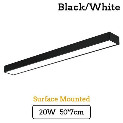 LED Strip Light Splicing Office Chandelier Indoor Surface Mounted Conference Room Exhibition Hall Workbench Hanging Line Light