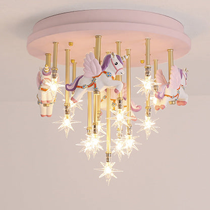 Creative Star Warm Children's Bedroom Ceiling Lamp