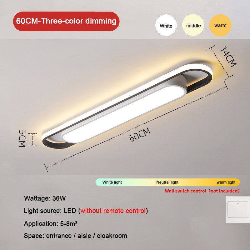 Led Ceil Light Rectangular For Kitchen Home Deco Chandelier Dining Bedrooms Sensor Lamp Modern Ceiling Lights