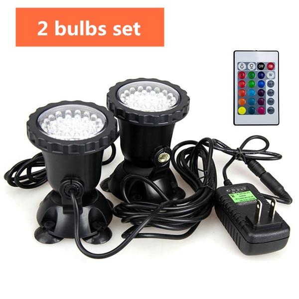 Waterproof LED Underwater Lights Lamp RGB Underwater Spot Light for Swimming Pool Fountains Pond Water Garden Aquarium Light
