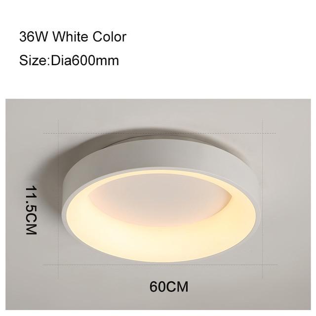 Round/Square/Triangle Modern Led Ceiling Lights For Living Room Bedroom Study Room Dimmable+RC Ceiling Lamp Fixtures