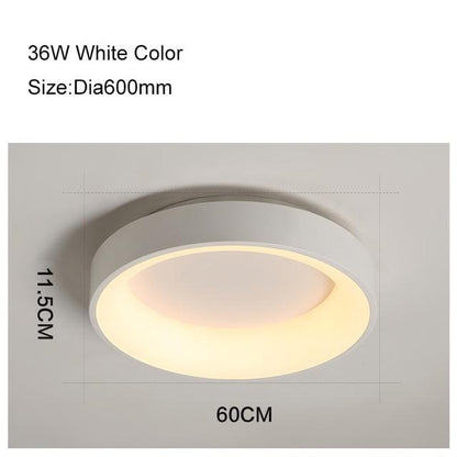 Round/Square/Triangle Modern Led Ceiling Lights For Living Room Bedroom Study Room Dimmable+RC Ceiling Lamp Fixtures