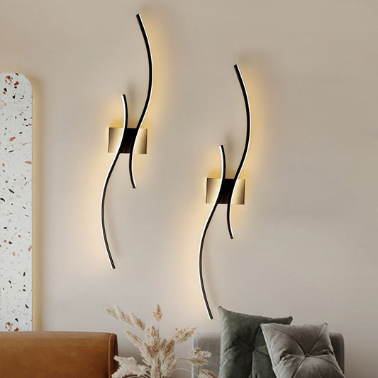 Indoor LED Wall Lamps for TV Background Corridor Aluminum LED Wall Lights Wall Sconce Lighting
