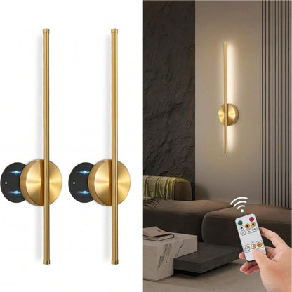 Magnetic Rechargeable 50 Wall Lamp Black Gold For Living Room Bedroom Study Stairwell Cloakroom LED Lighting Wiring Free