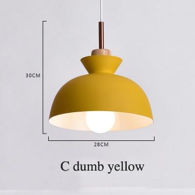 Fashion Indoor lighting pendant lights Wood and aluminum lamp restaurant bar coffee dining room LED hanging light fixture