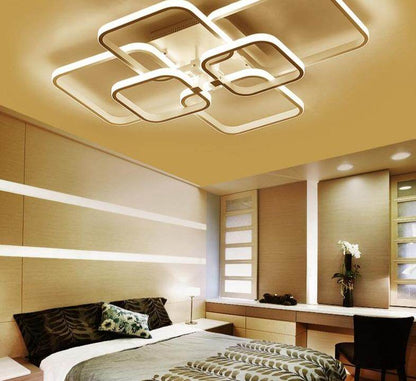 New Modern Led Acrylic Pendant Lights Fixture Rectangular Living Room Lights Luminarias De Interior Home Decoration