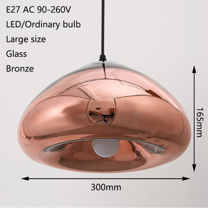 Art Deco Modern Novelty Glass Pendant Light LED E27 With 3 Colors For Parlor Bedroom Dining Room Cafe Hotel Restaurant Office