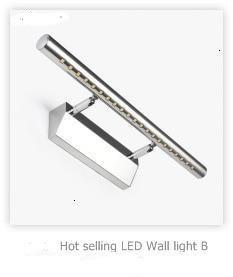 Hot Selling LED Wall light Bathroom Mirror warm white /white washroon wall Lamp fixtures Aluminum boby & Stainless Steel