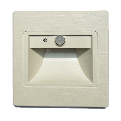 1.5W LED Embedded Wall Light,Intelligent lamp,PIR Sensor Stair Light, Kitchen Lamp Step Corridor Bathroom, Smart Indoor lighting
