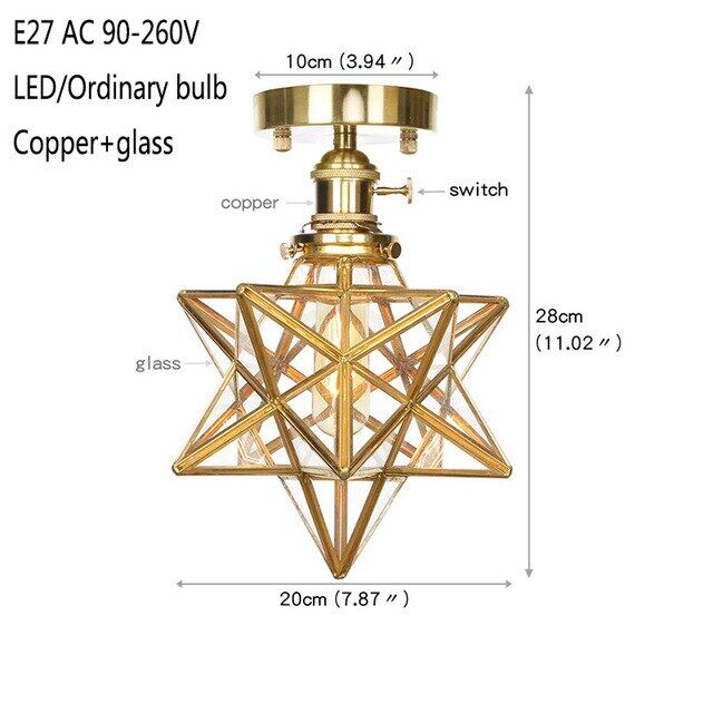 9 Style Modern Minimalist LED Copper Ceiling Lamp Bedroom Corridor Kitchen Decoration Lamp Cafe Garden Living Room Ceiling Light