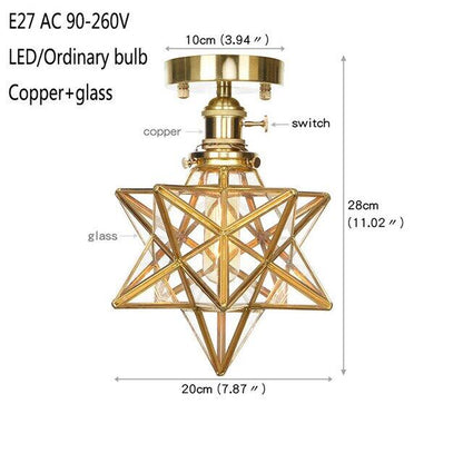 9 Style Modern Minimalist LED Copper Ceiling Lamp Bedroom Corridor Kitchen Decoration Lamp Cafe Garden Living Room Ceiling Light