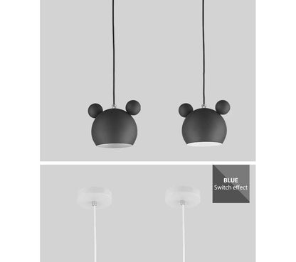 Pendant Lights Nordic Macaron Wrought Iron Personality Cute Lighting Cartoon Corridor Bedroom Children's Bedside Lights