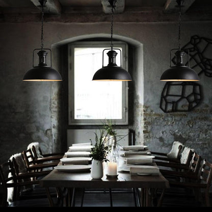 Retro Industrial Pendant Lighting For Kitchen Metal Hanging Lights 415mm Diameter Pendant Lamp