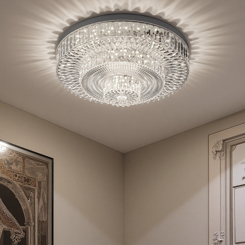Acrylic Crystal Ceiling lamp Western Style Stretching and Unfolding Ceiling light LED Indoor Lighting 85-245V 40W living Room