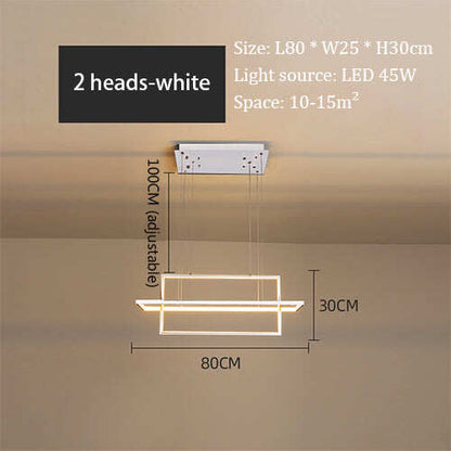 Modern Led Pendant Lights For Living Bedroom Restaurant Dining Kitchen White Black Gold Aluminum Cord Lamp Luminaire Lustre