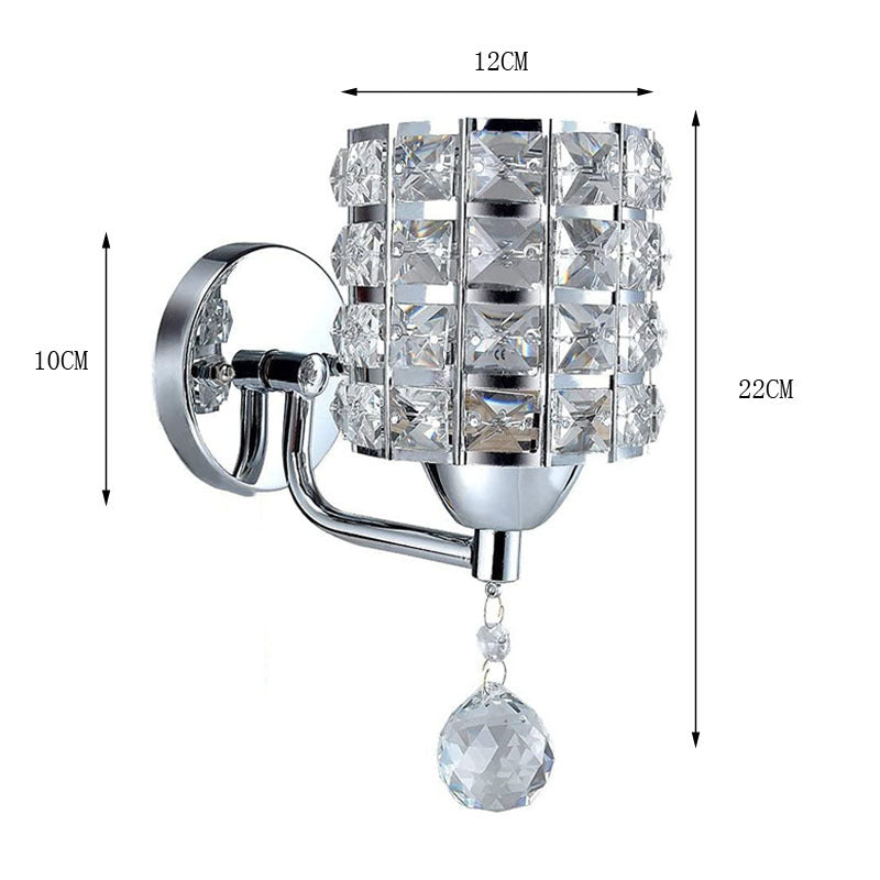Decorative Crystal Wall Lamps Simple Cyrstal Wall Lights for Bedroom Living Room Crystal Wall Lighting