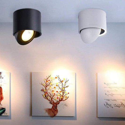 Dimmable Surface Mounted LED COB Downlight 360 Degree Rotating LED Spot Light 15W/9W/7W/5W Ceiling Lamp with LED Driver