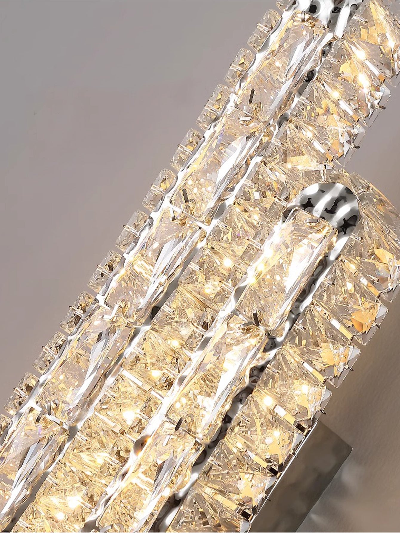 Wall Lamp Crystals Strip Interior Wall Light for Living Room Background Bedside Corridor Decoration Wall