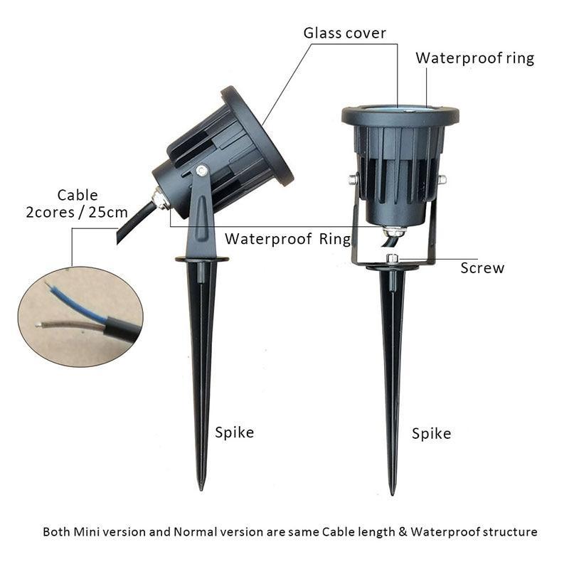 1pc LED Flood Light 3W 5W 7W 9W 12W IP65 LED Spotlight Outdoor Lighting Dimmable Floodlight