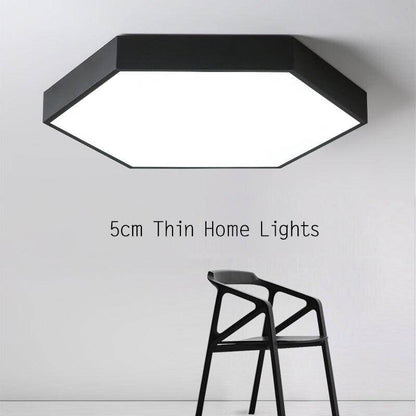 Luminaires Modern Led Ceiling Light For Living Room Bedroom Black&White Simple Ceiling Mounted Home Ceiling Lamps 5CM Thin