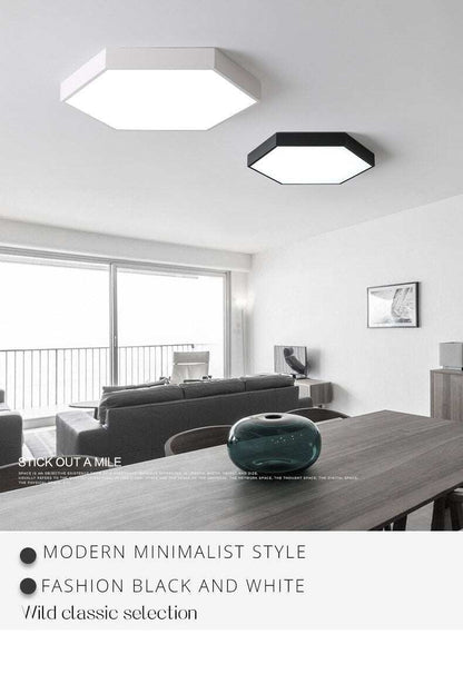 LED Ceiling Light Modern Lamp Living Room Lighting Fixture Bedroom Kitchen Surface Mount Flush Panel Remote Control